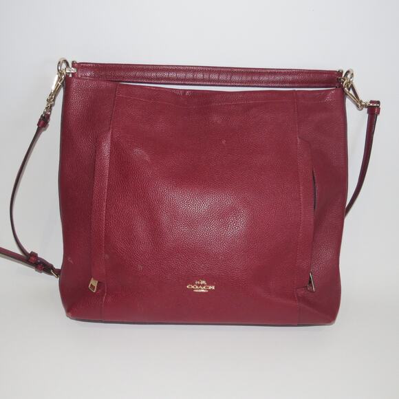 Coach Large Scout Hobo in Red H1573 - Picture 2 of 13